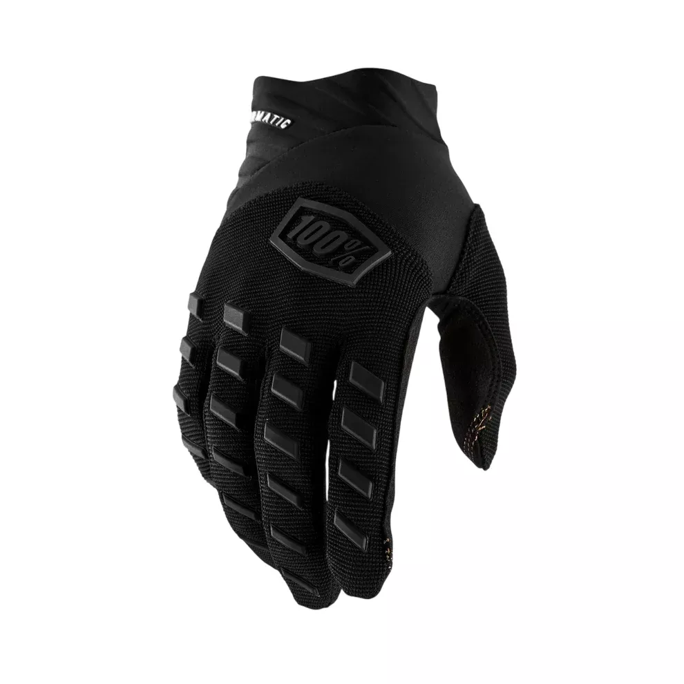 100% Airmatic Glove - Black-Charcoal