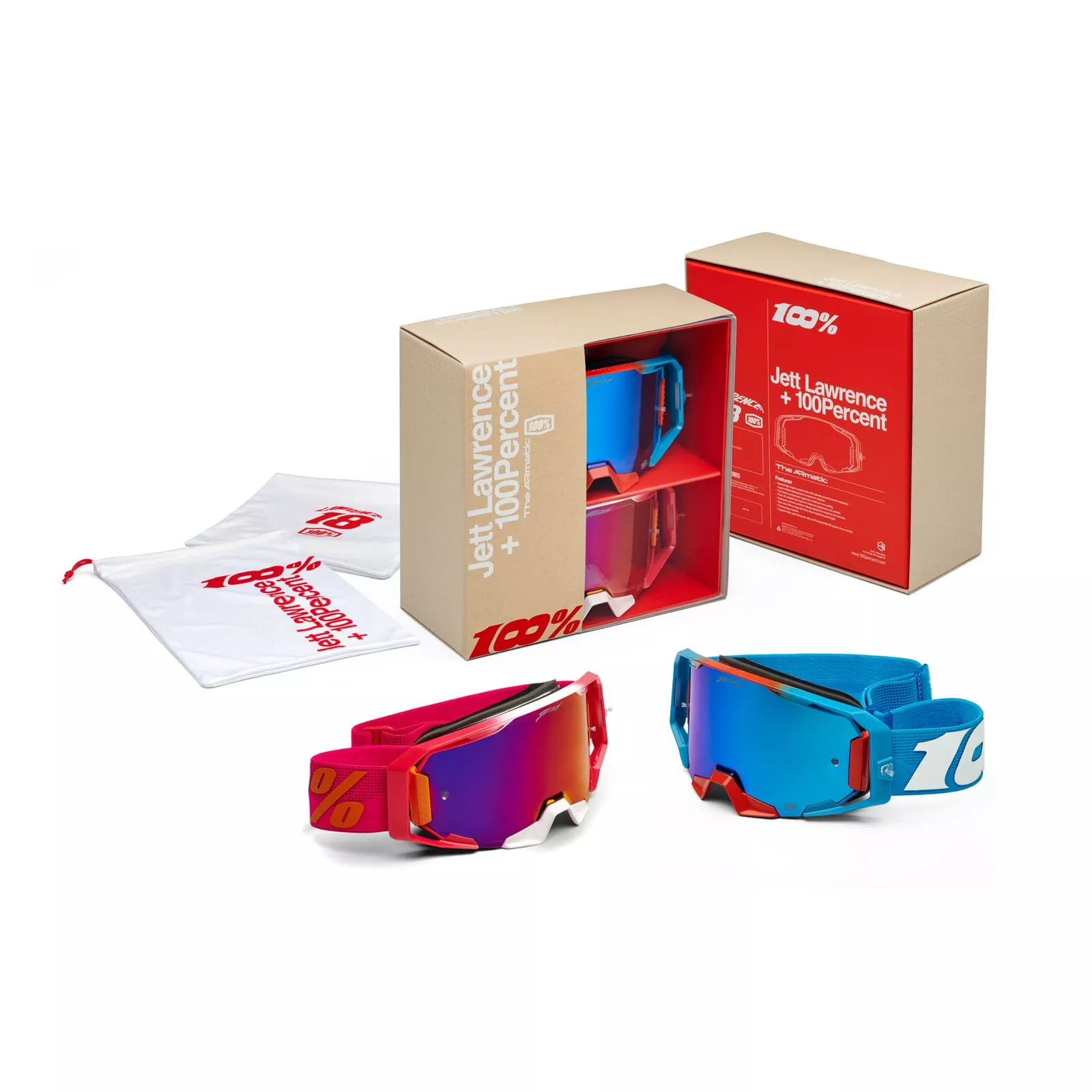 100% Armatic Jett Lawrence LE Goggle (2 Pack)