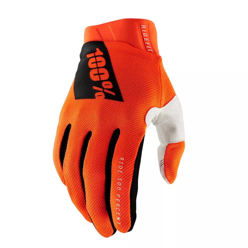 100% Ridefit Glove - Fluo Orange