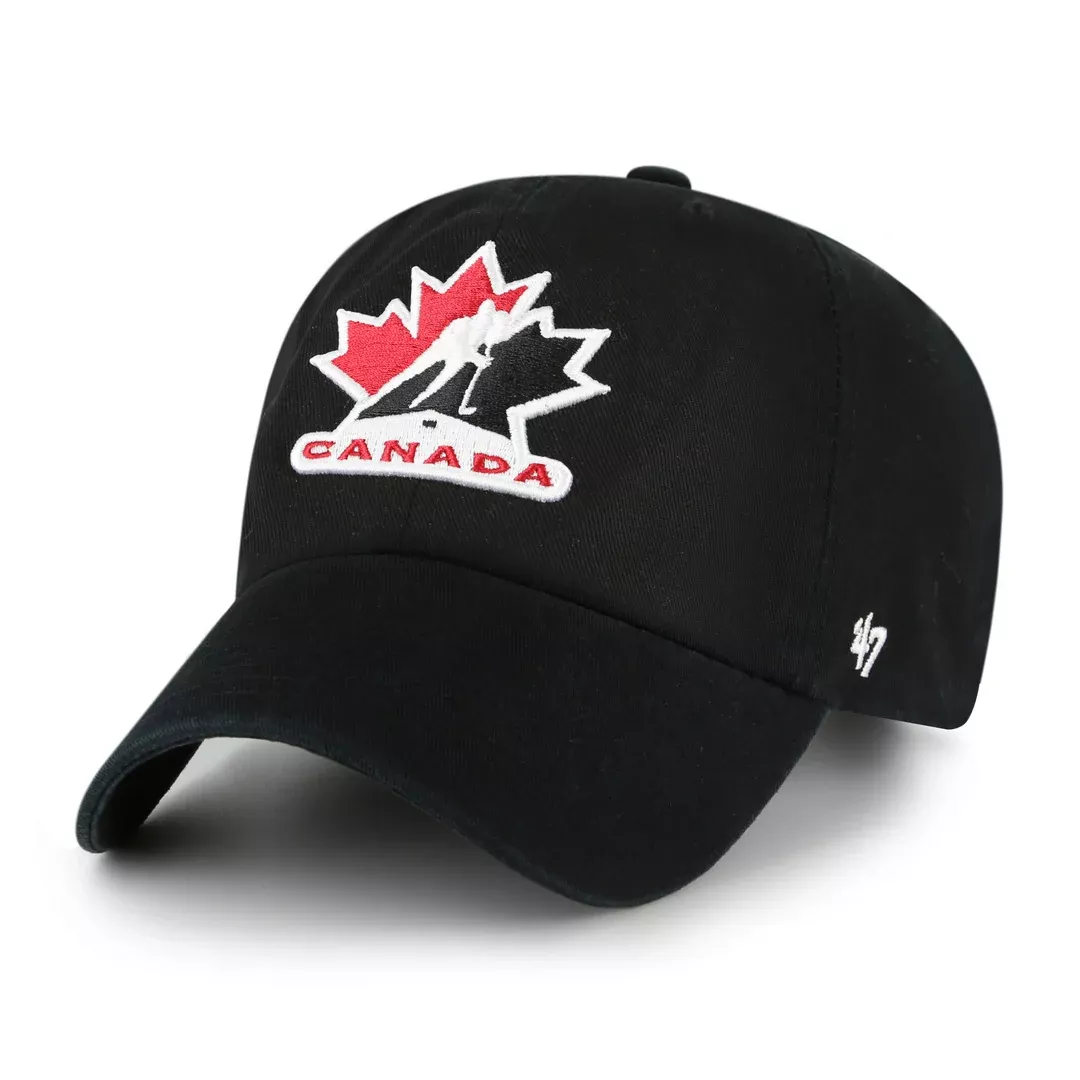 '47 Brand Men's IIHF Team Canada Clean-Up Hat Black