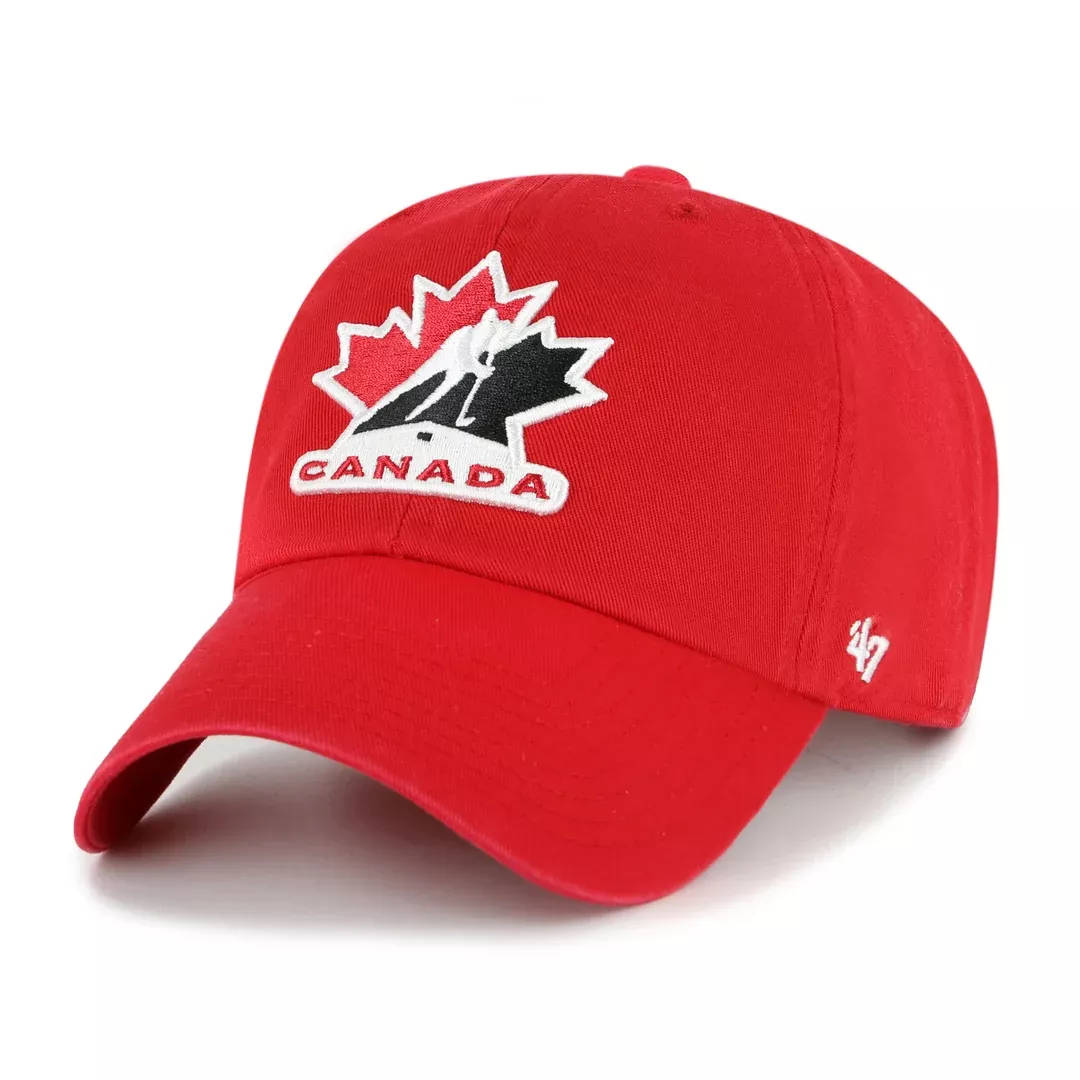 '47 Brand Men's IIHF Team Canada Clean-Up Hat Red