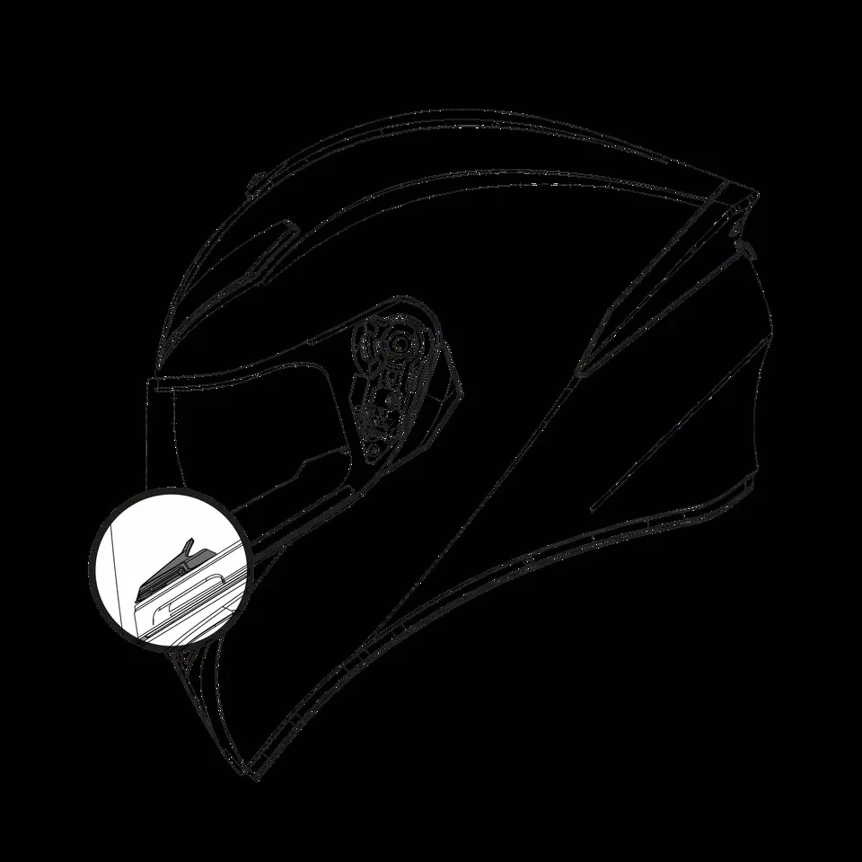 AGV K-5S/K-3SV/K1 Helmet Nose Guard