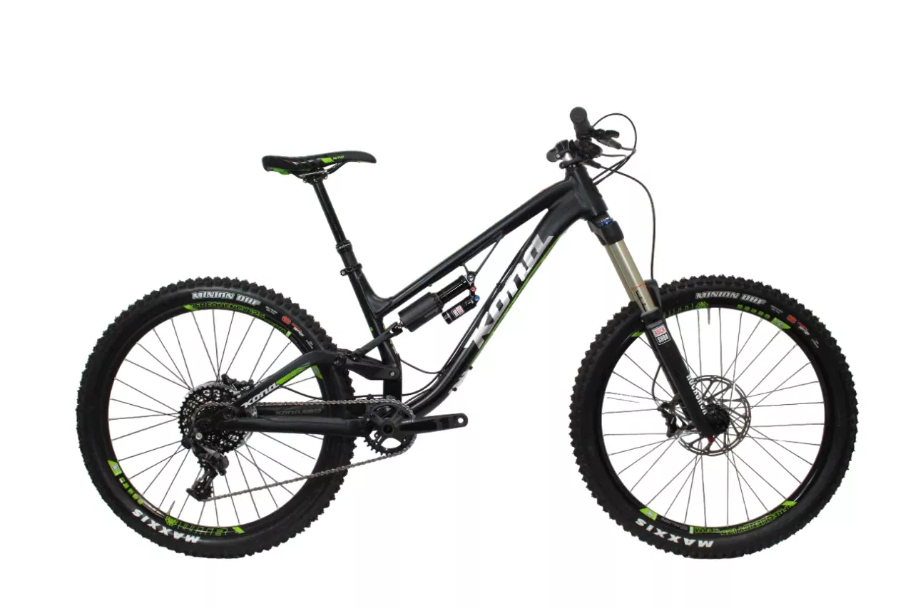 Kona Process 167 26 - Origin8 - Matt Black-Chrome-Green