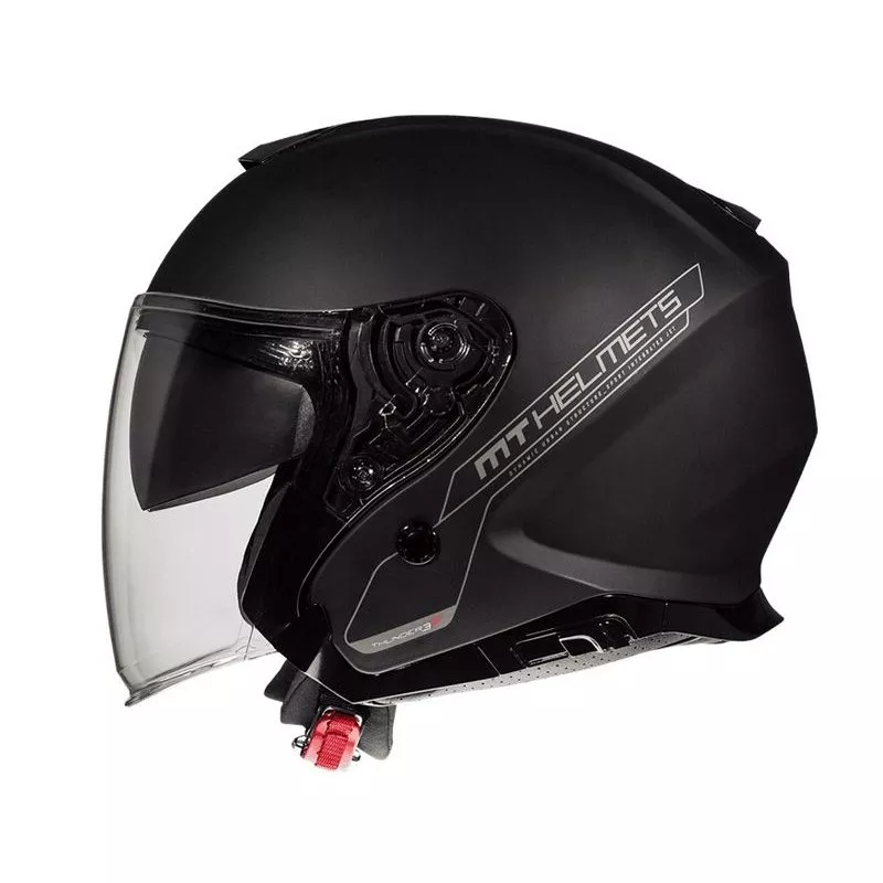 MT Thunder 3 SV Jet Solid 3/4 Helmet (Matte Black)
