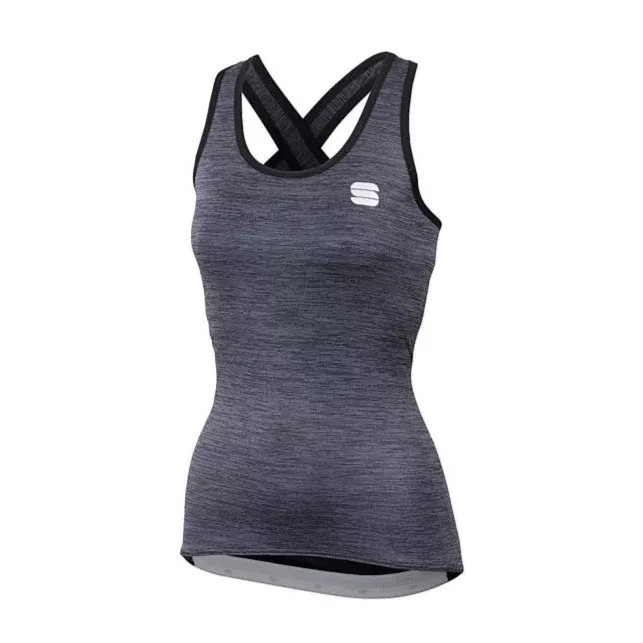 Top donna Sportful Giara - Nero grigio