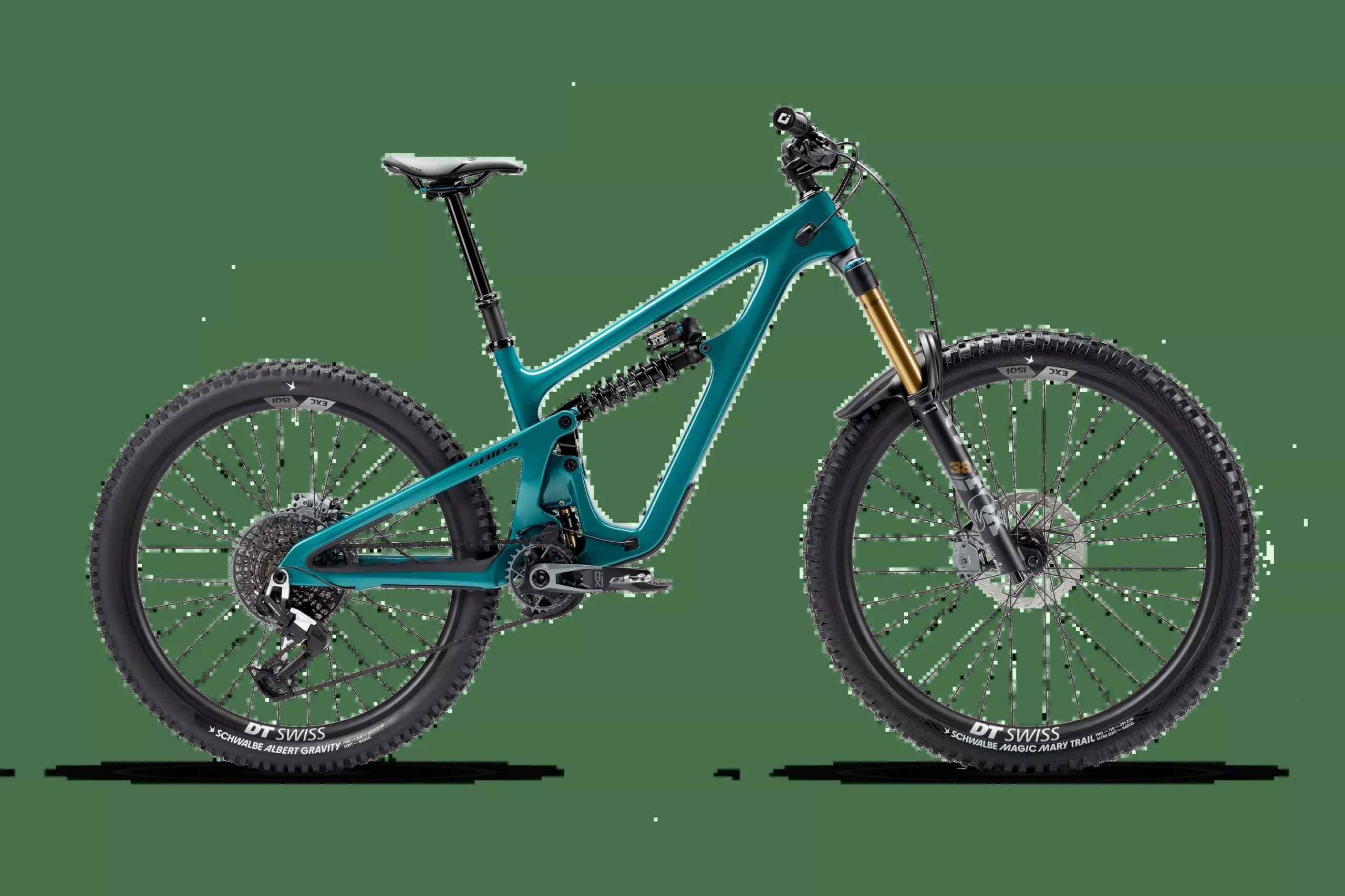 Yeti SB165 T2 MX - Eagle 90/X0 - EXC 1501 Carbon Wheels - Spruce Gloss